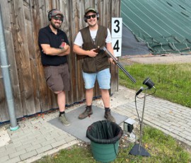Schießevent: Tontaubenschießen auf dem Schießstand mit den Jagdtalenten
