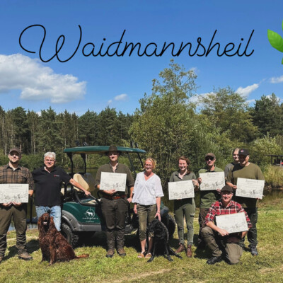 Waidmannsheil: Teilnehmer mit bestandener Jägerprüfung bei den Jagdtalenten